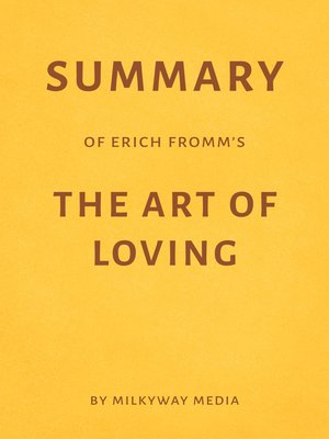 cover image of Summary of Erich Fromm's the Art of Loving